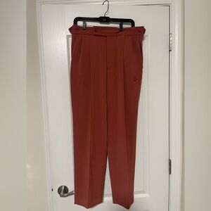 Needles Nepenthes Japan Side Tab Men’s Dress Trouser Poly Wool Medium Red Pink
